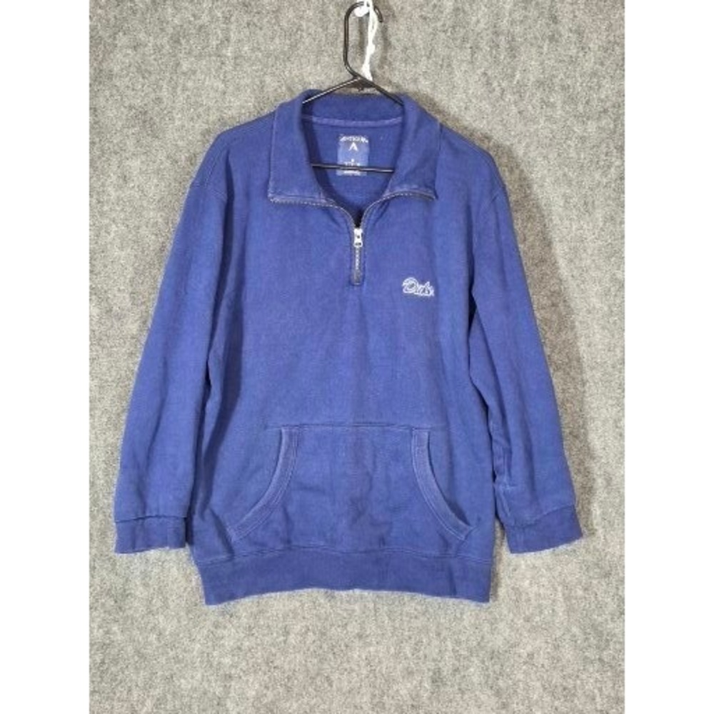 Duke University Antigua Quarter Zip Sweatshirt Pullover‎ Mens Sz M Blue Devils